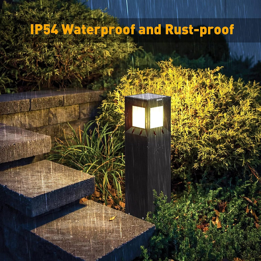 Solar IP54 Waterproof 3000K LED 32 Inches Outdoor Bollard Light B206935