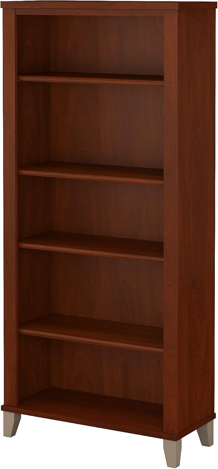 Ash Gray 5 Shelf Bookcase T5155