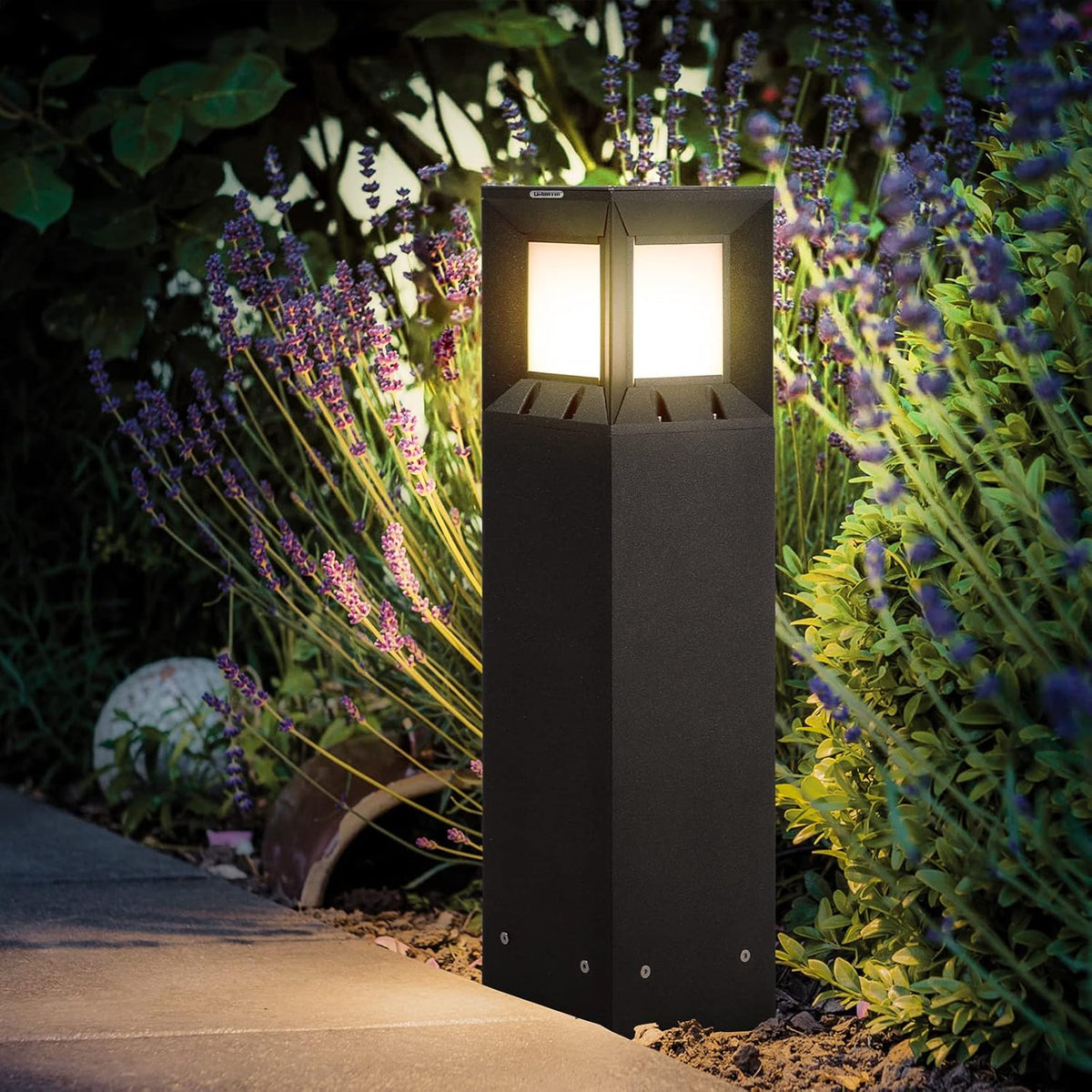 Solar IP54 Waterproof 3000K LED 32 Inches Outdoor Bollard Light B206935
