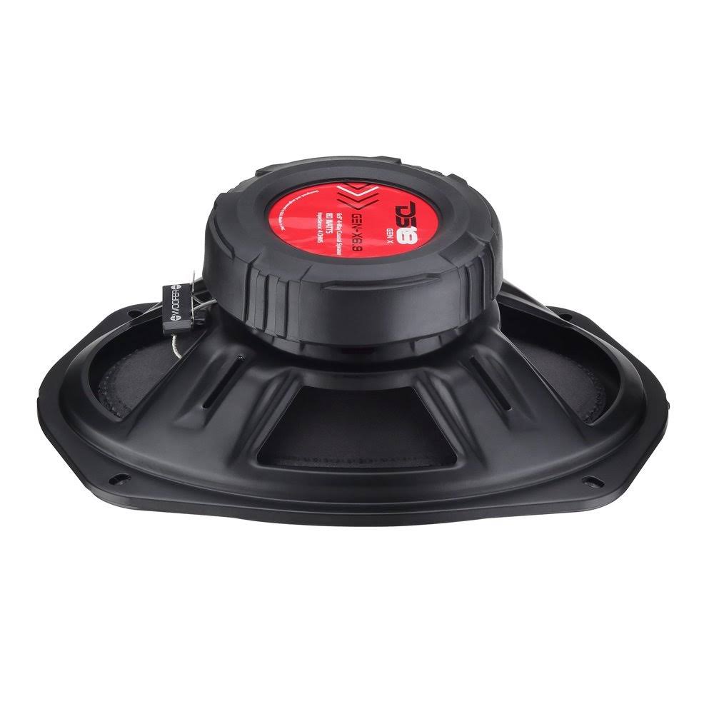 6 x 9 inch 4 Way 180W Coaxial Speaker, 1 Pair, Black B493885