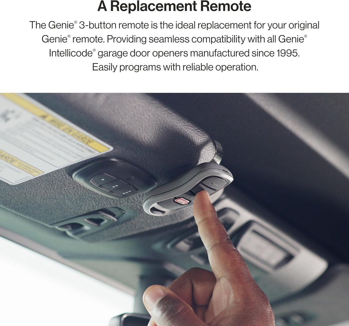 Garage Door Opener Remote, 3-Button, Single Pack B8610