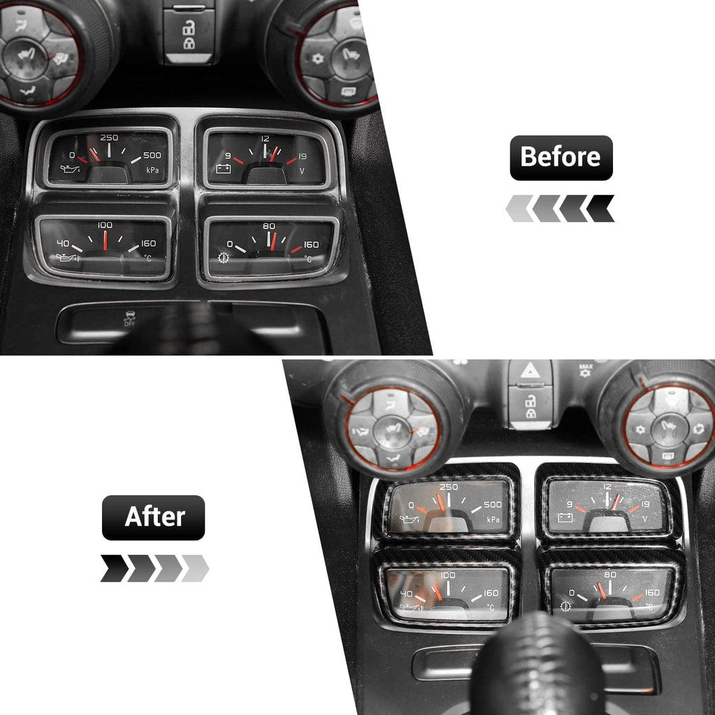 Carbon Fiber Center Console Dashboard Frame Bezel 4PCs M839577