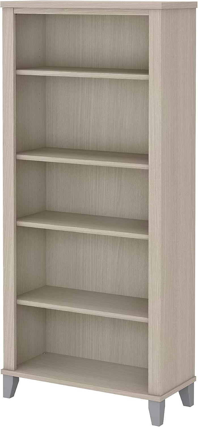 Ash Gray 5 Shelf Bookcase T5155