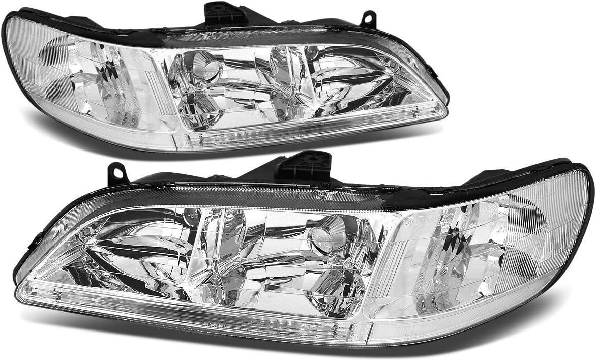 Black Housing Amber Corner Smoked Lens Headlights Assembly D148642