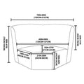 Velvet Stretch Corner Sofa Cover L8918