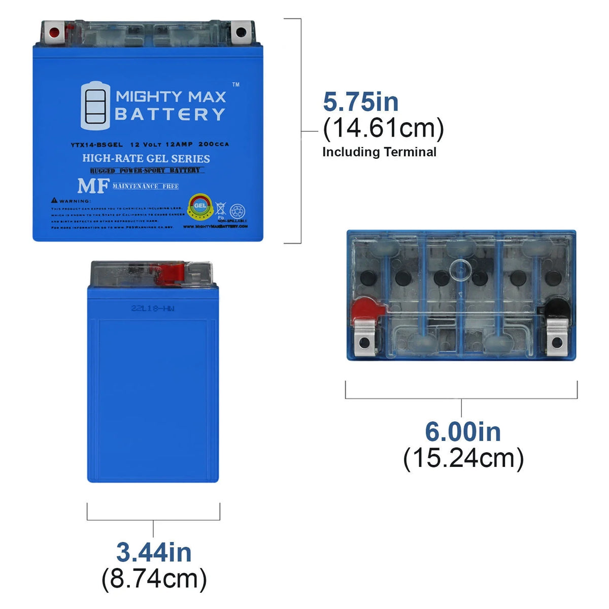YTX14-BS GEL Battery Z647123