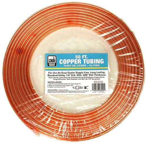 1/4" OD x 50' Copper Water Supply Line Tubing - Quantity of 4 V444