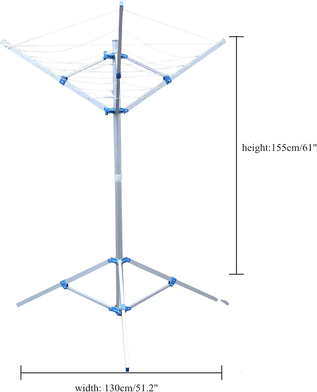 Metal Floor-Standing Foldable Clothes Drying Rack J1483