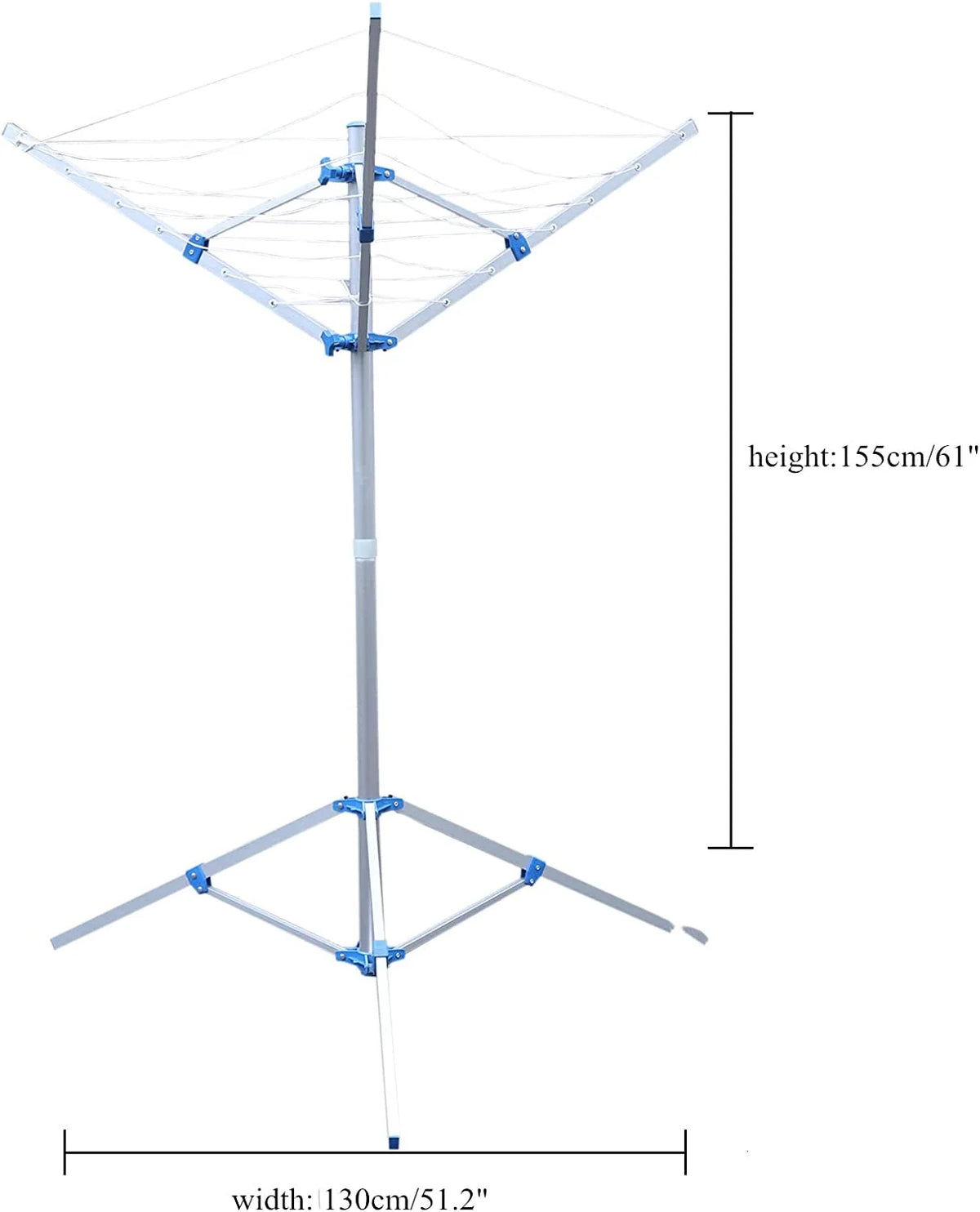 Metal Floor-Standing Foldable Clothes Drying Rack J1483