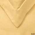 Gold California King 3 Piece Cotton Sateen Duvet Cover Set O836