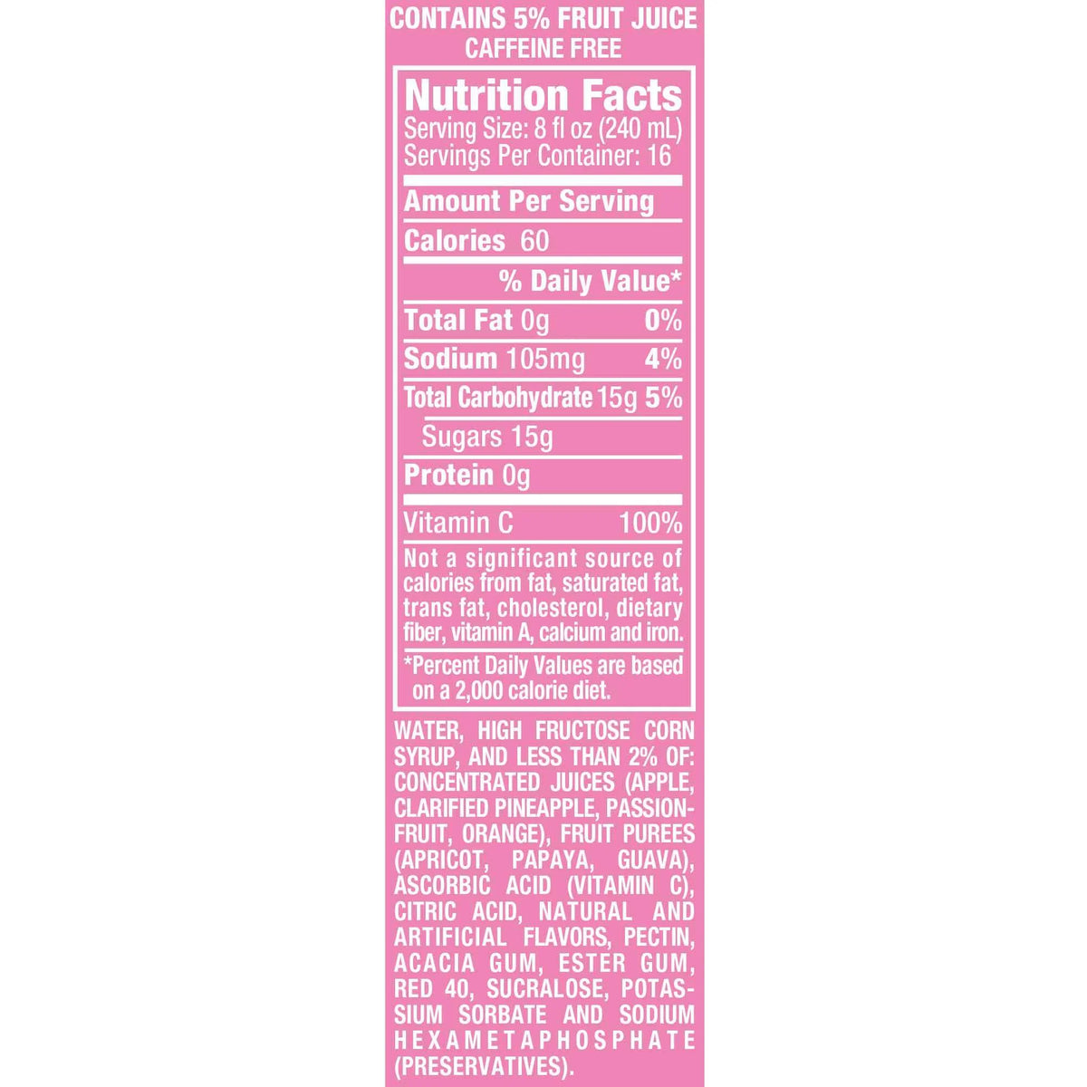 Lemon Berry Squeeze Juice Drink, 1 gal bottle N5246