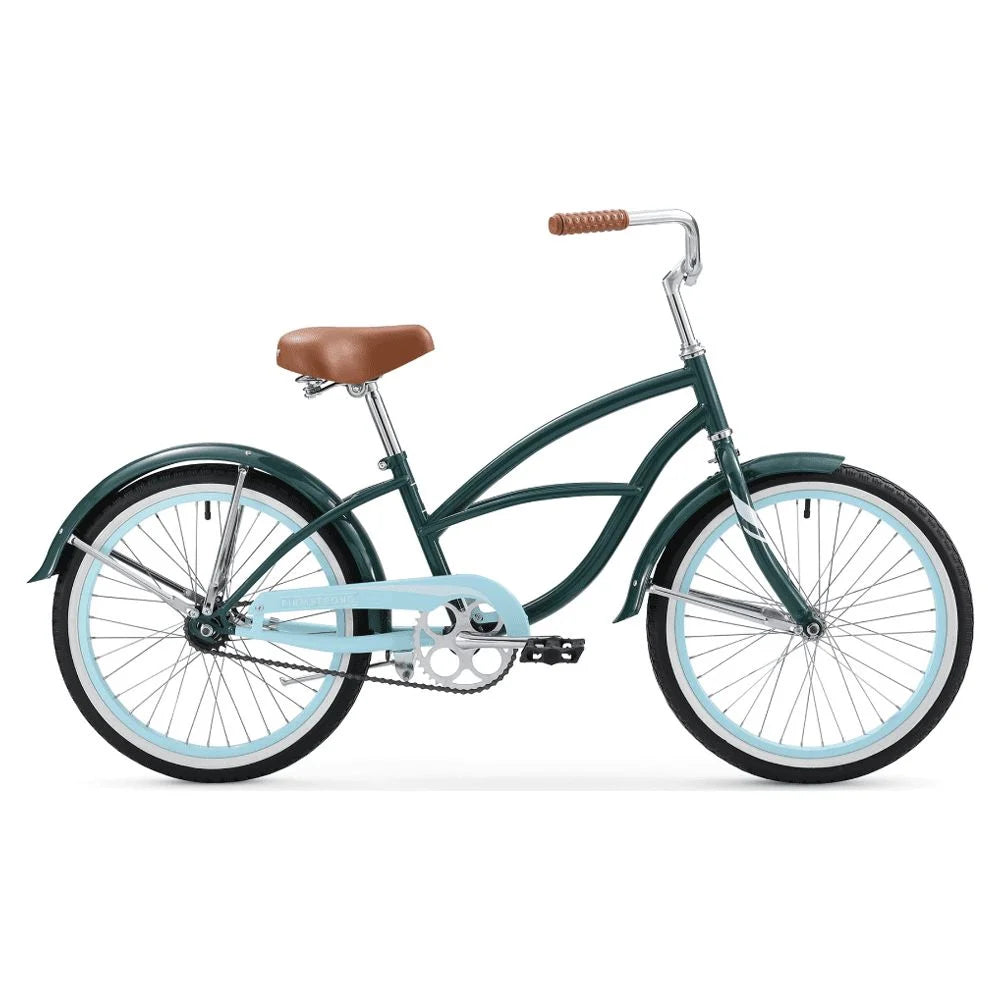 20 Inch Single-Speed Dark Green Cruiser Bike L4256