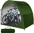 Semicircle Green Waterproof Bike Storage Cover Q325433