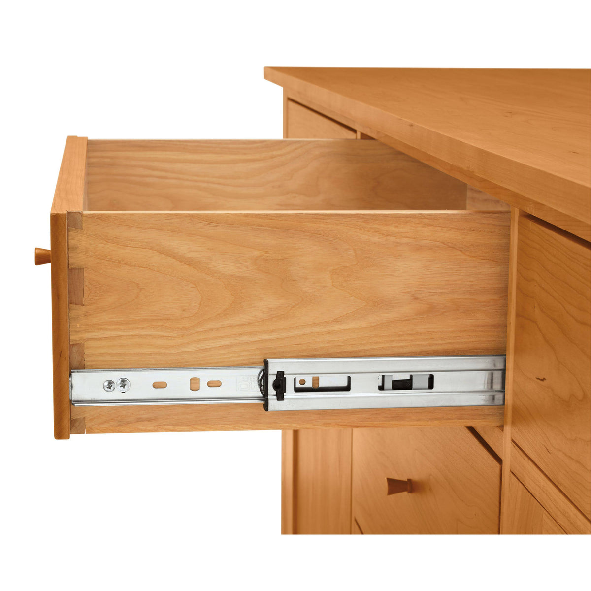 Cherry Wood Knobs Console Table T982579