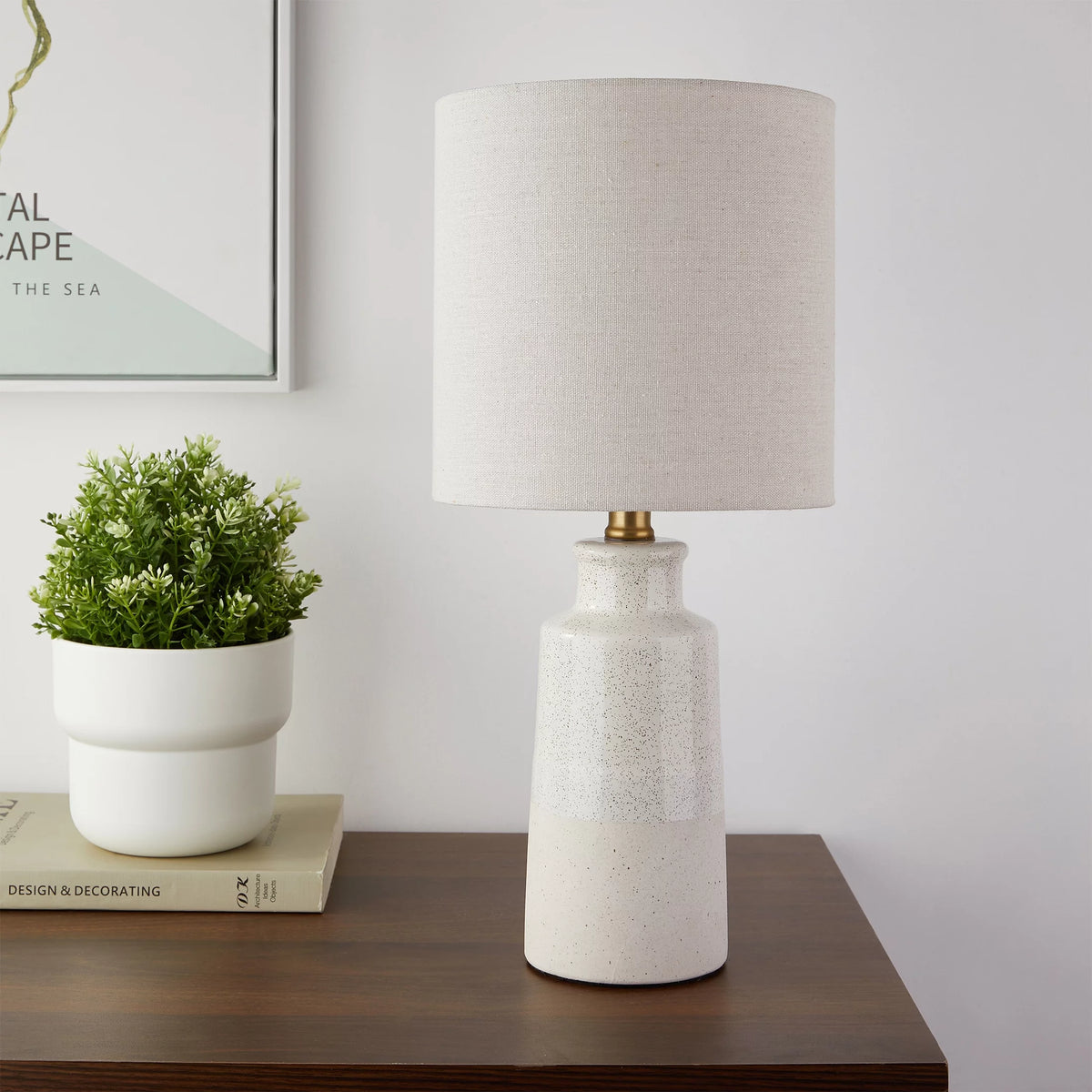 17" Reactive Glaze Ceramic Table Lamp F956701