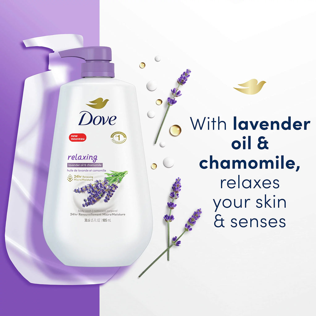 Lavender Oil & Chamomile Body Wash 3 Count 30.6 Oz V139