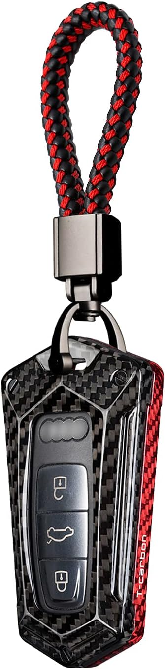 Carbon Fiber Key Fob Cover Case Black Pack of 2 B643799