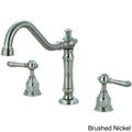 Brushed Nickel Two Handle Kitchen Widespread Faucet F189144