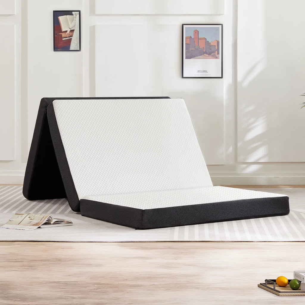 4-inch Tri Folding Memory Mattress with Removable Cover N5823