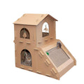Corrugated Cat Scratcher House with Catnip X269