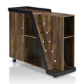 Light Hickory Brown Wood Buffet with Casters Q7235