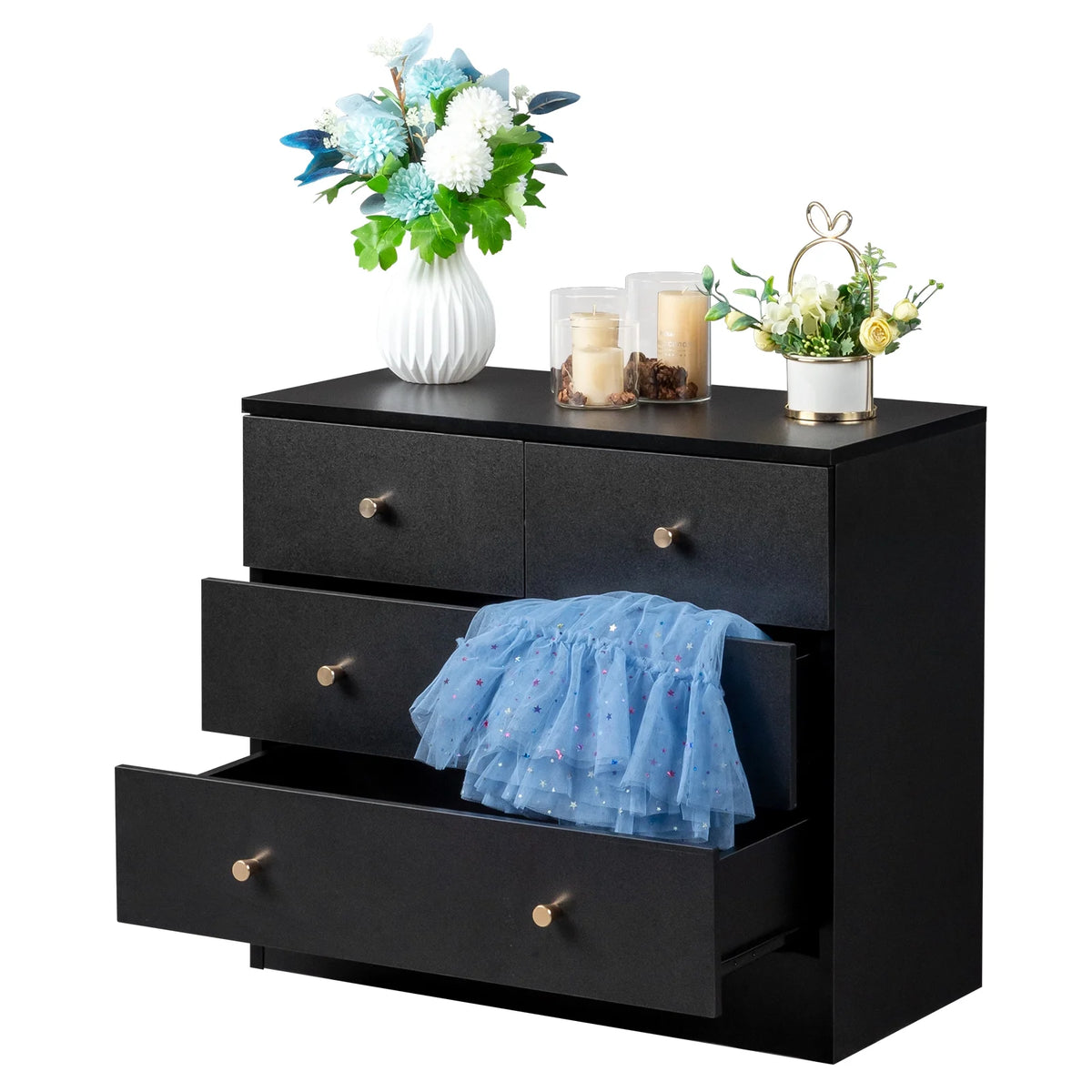 White 7 Drawer Wood Dresser Z98211