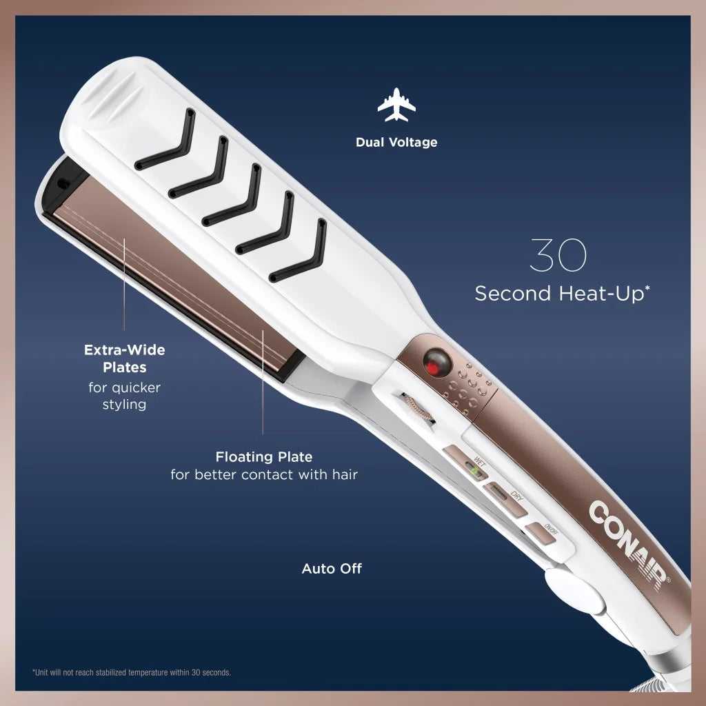 Rose Gold Double Ceramic Flat Iron F25185