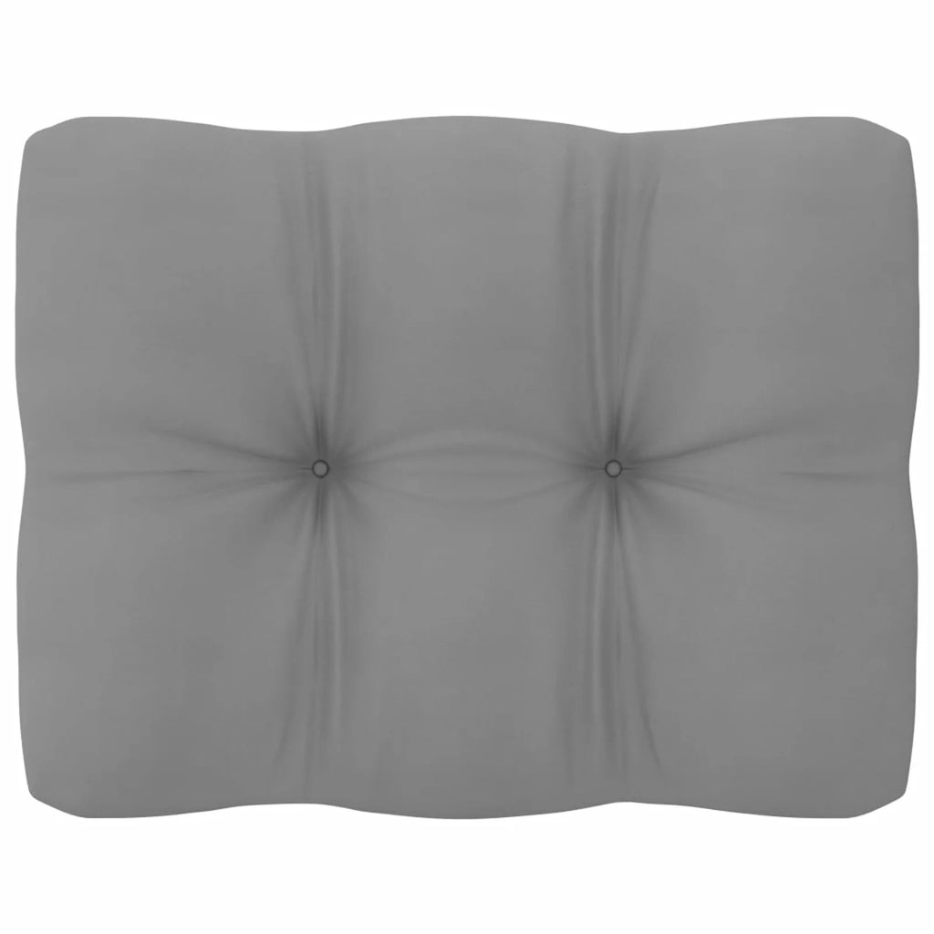 11 Piece Patio Lounge Set with Gray Cushion Pinewood Sectional Outdoor Furniture Set G42151
