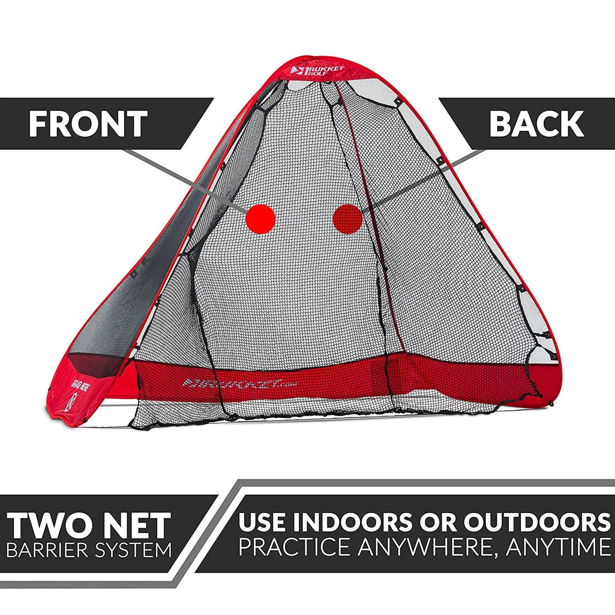 Pop-up Golf Net with Ball Return D355