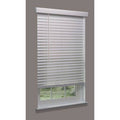 Cordless Faux Wood Blind, White, 60-1/4x22w x 6 V853