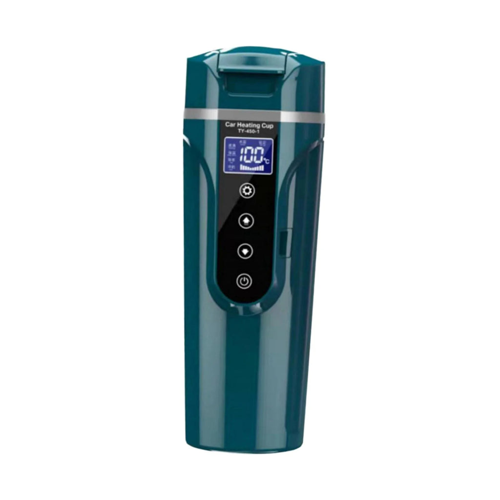 Green Car Heating Cup Water Boiler with LCD Display T66201