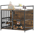 Large Dog Crate with 2 Stainless Steel Bowls D67598