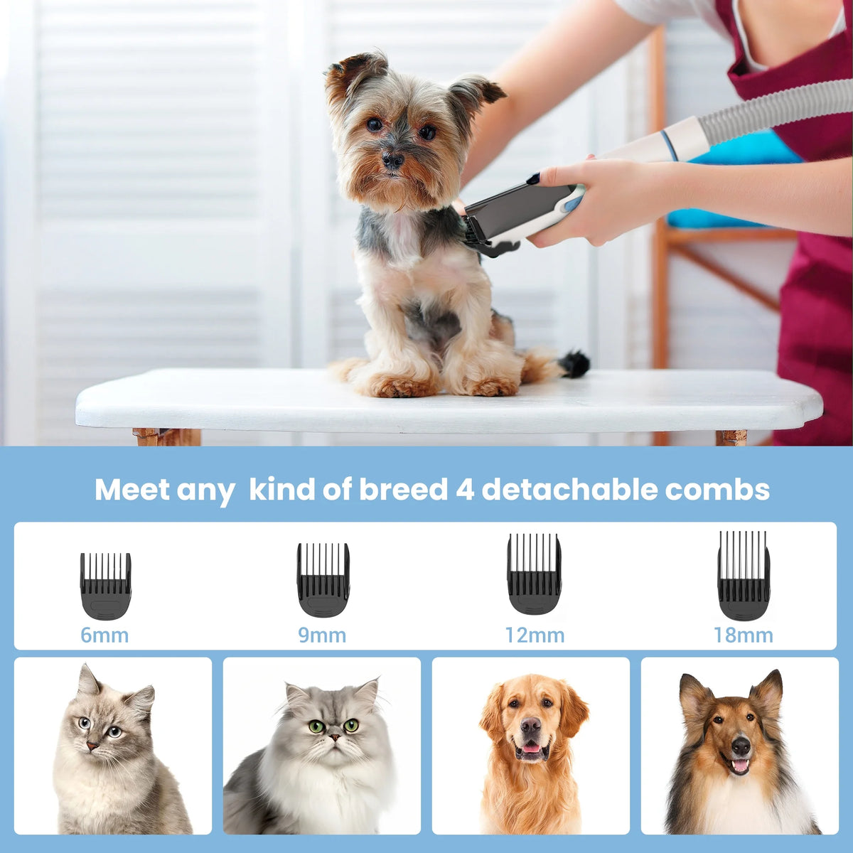 Pet Grooming Vacuum with 5 Tools X3139