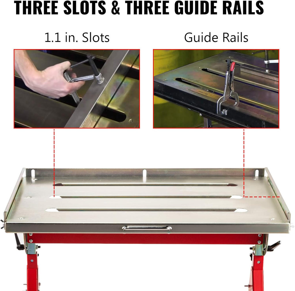 36'' x 20'' Steel Welding Table with Casters C218637