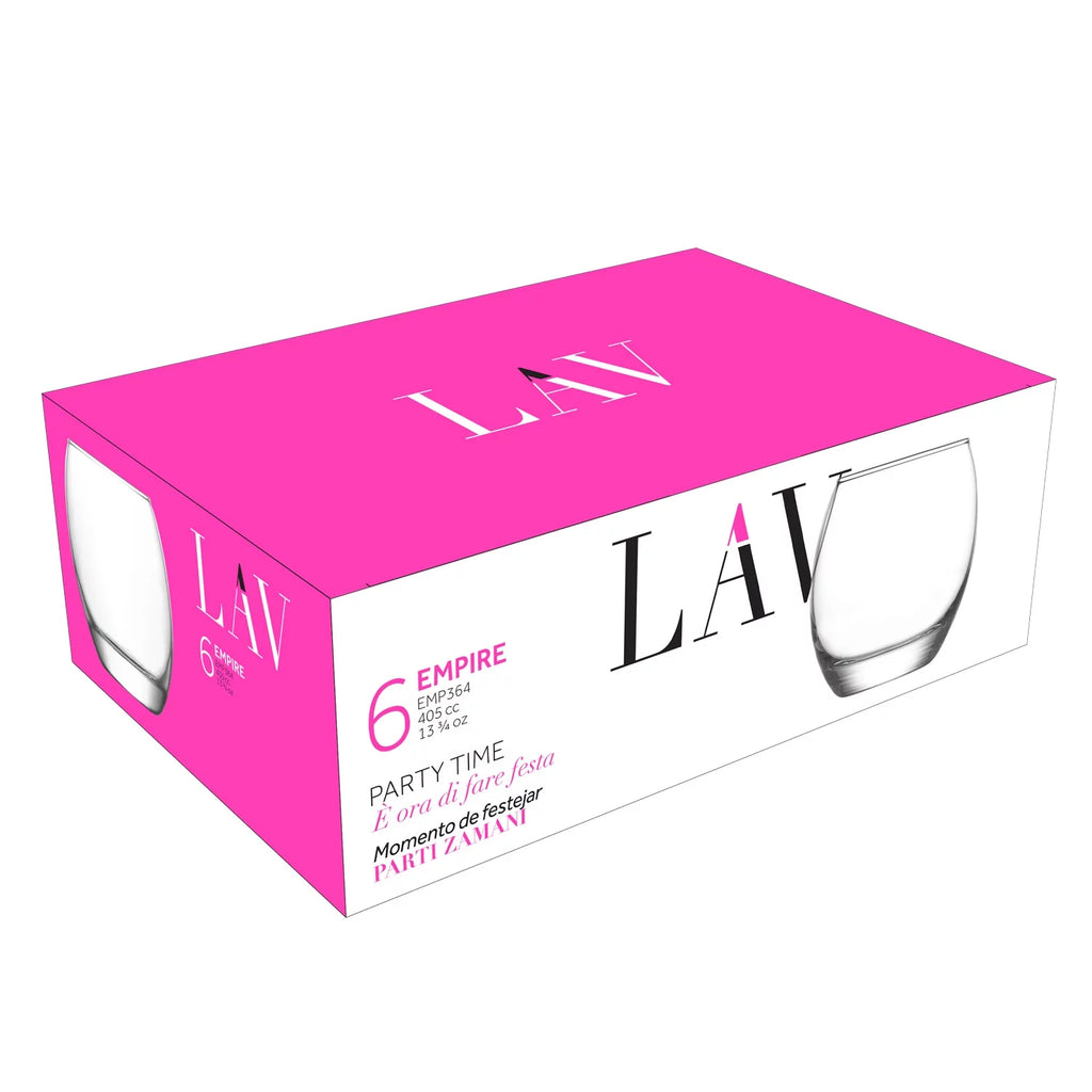 Drinking Glasses Set of 6 13.75 oz F82810