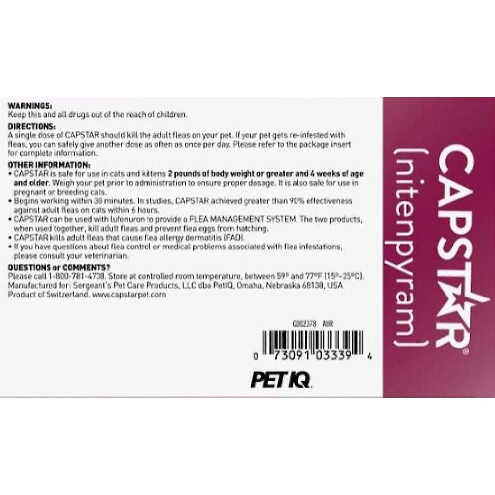 Capstar for Cats U714