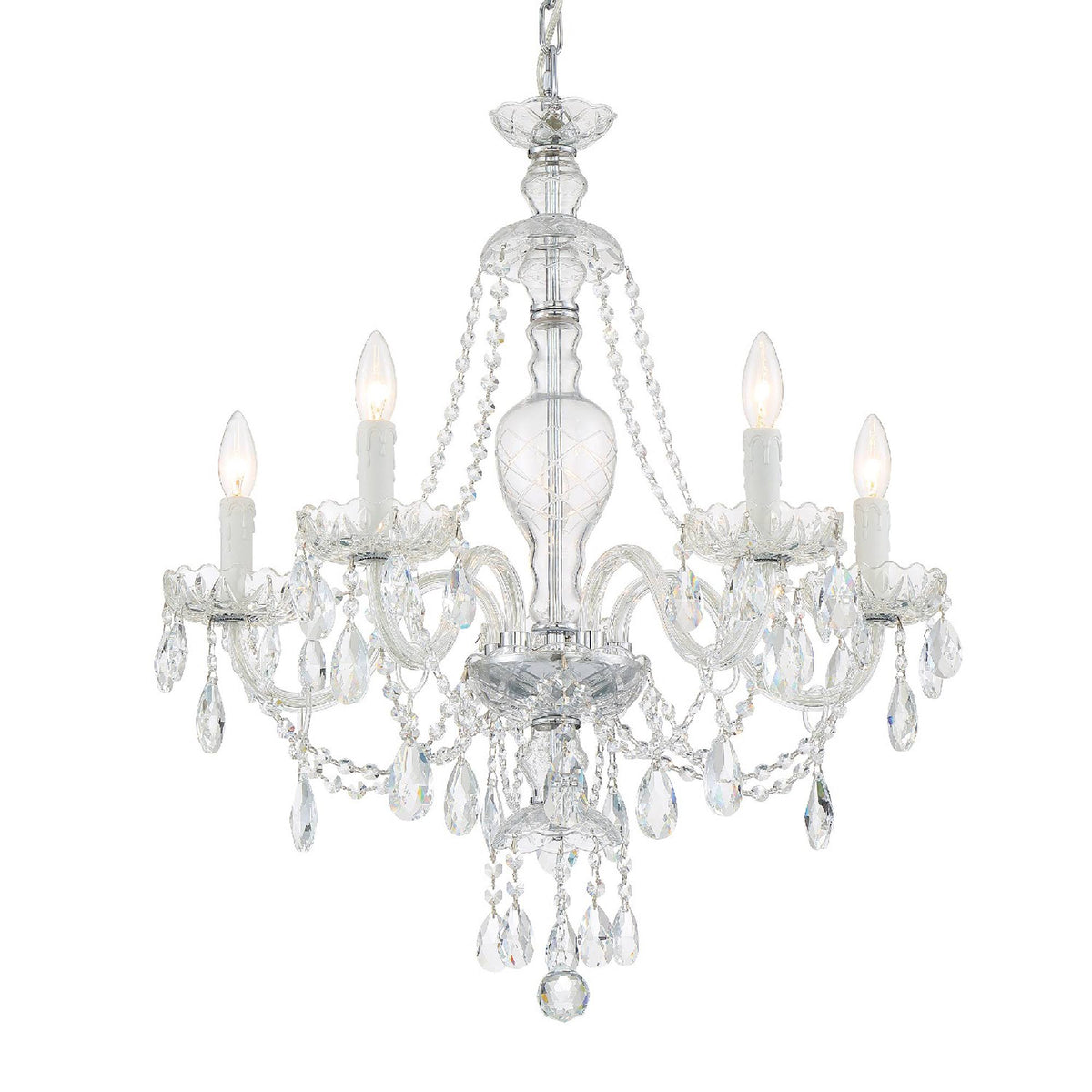 Chrome 5 Light Chandelier L760