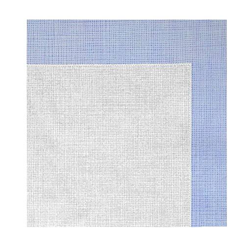 White with Blue Threads Disposable Napkins 16x16 Inches 600 Count Q976571