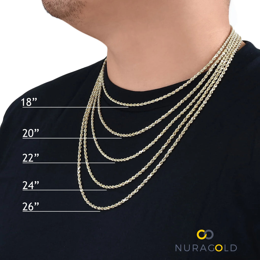14k Yellow Gold Miami Cuban Link Chain Necklace 20" - 30" C6771