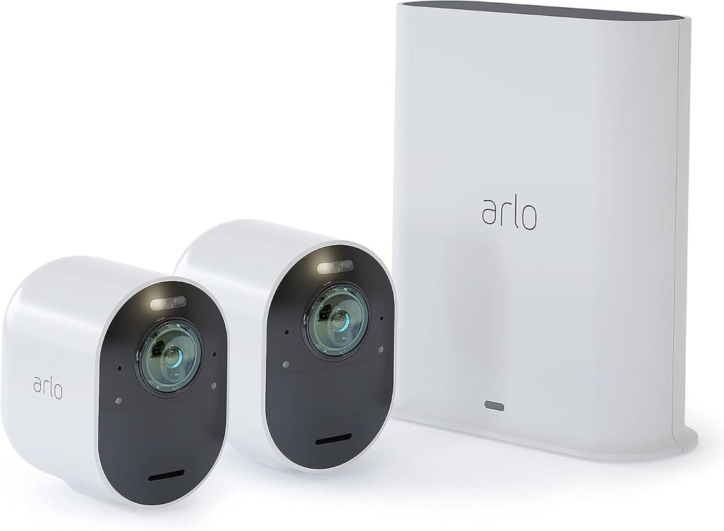 Black 4K Wireless Security Camera System U6925