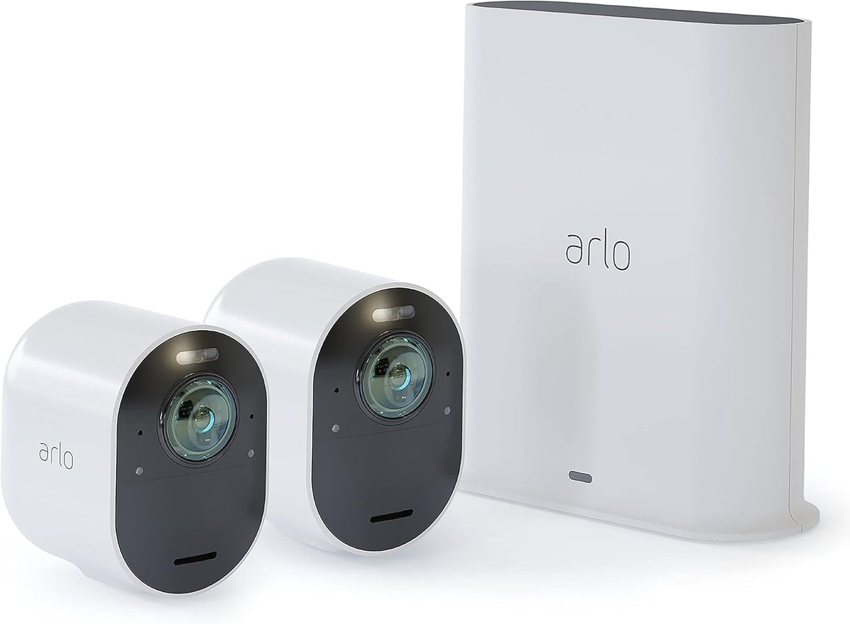Black 4K Wireless Security Camera System U6925