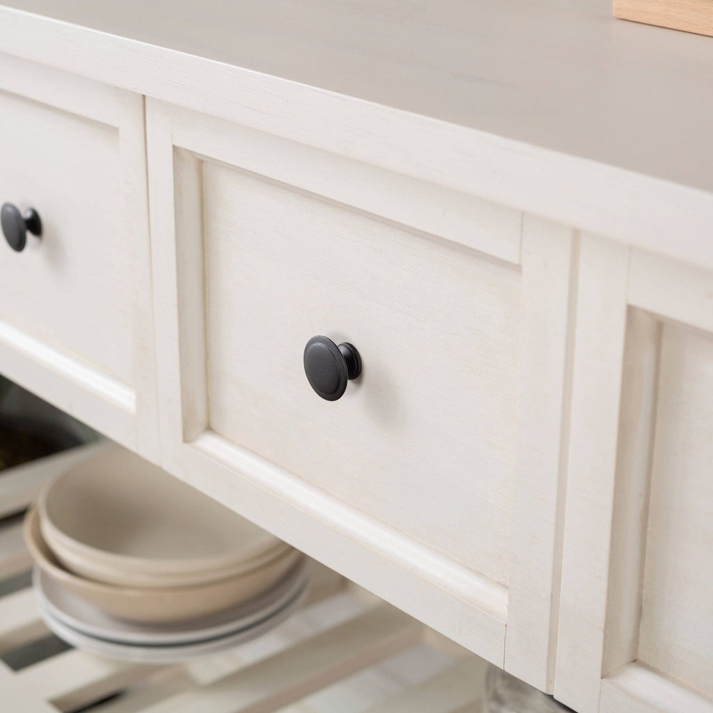 White 2 Drawer Solid Wood Buffet M975