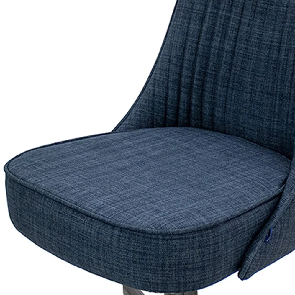 Fabric Upholstered Caster Chair Set of 2 E1998