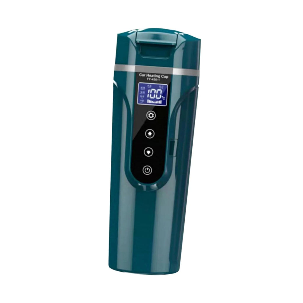 Green Car Heating Cup Water Boiler with LCD Display T66201