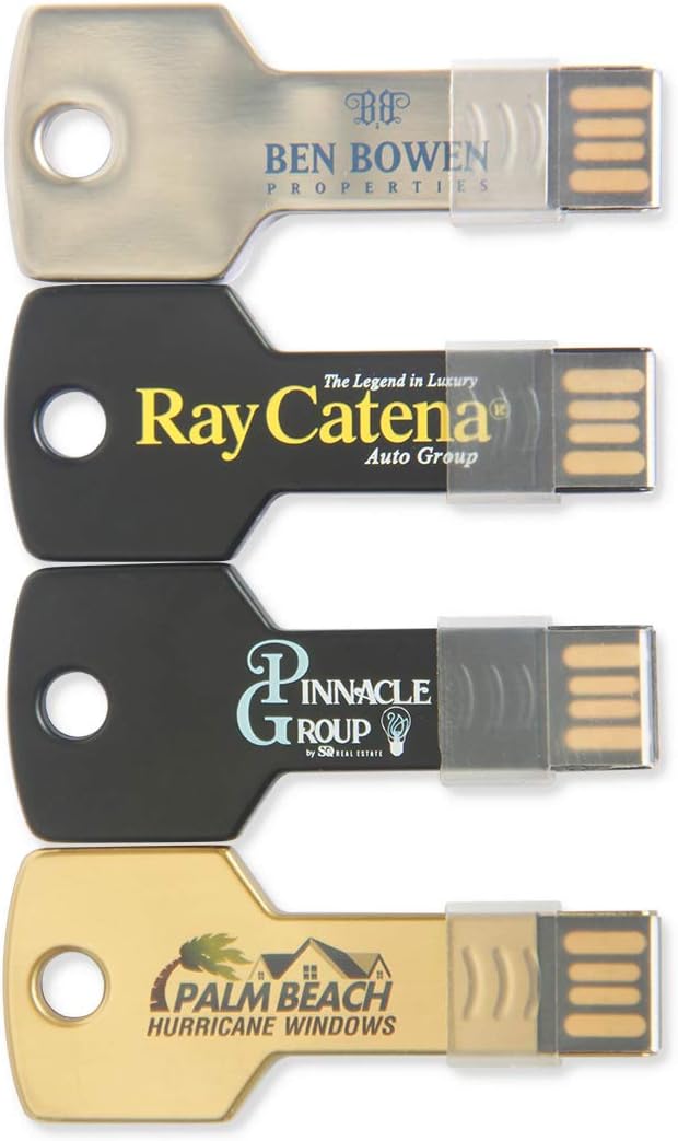 Custom Key Shaped USB Flash Drive 4GB 100 Pack D904