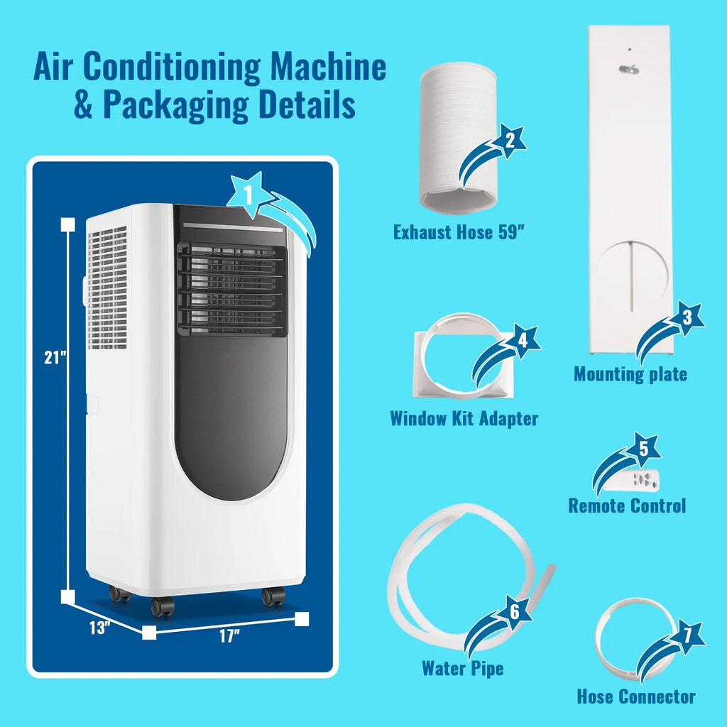 Compact 8000 BTU 3-in-1 Air Conditioner J311676