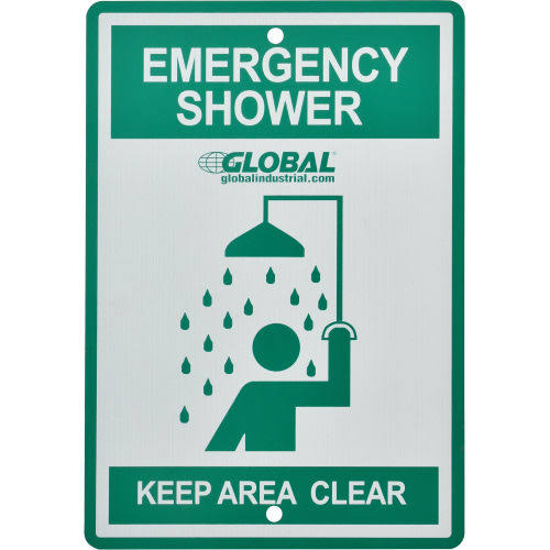 Emergency Drench Shower, Horizontally Mounted B1493
