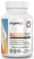 Whole Food Multivitamin Vegan Fermented Vitamin Supplement with Organic Fruits and Veggies, 90 Gel Capsules O826237