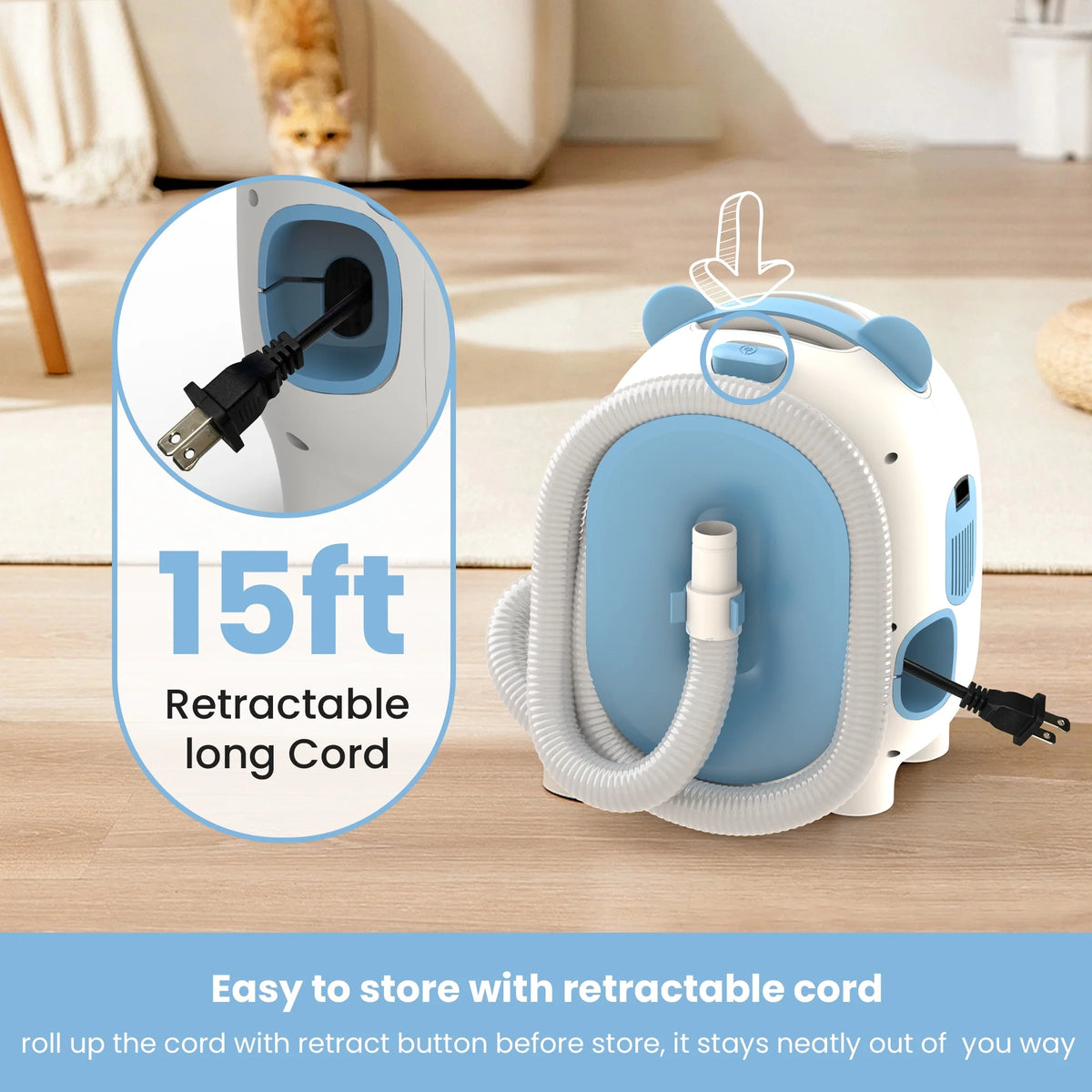 Pet Grooming Vacuum with 5 Tools X3139