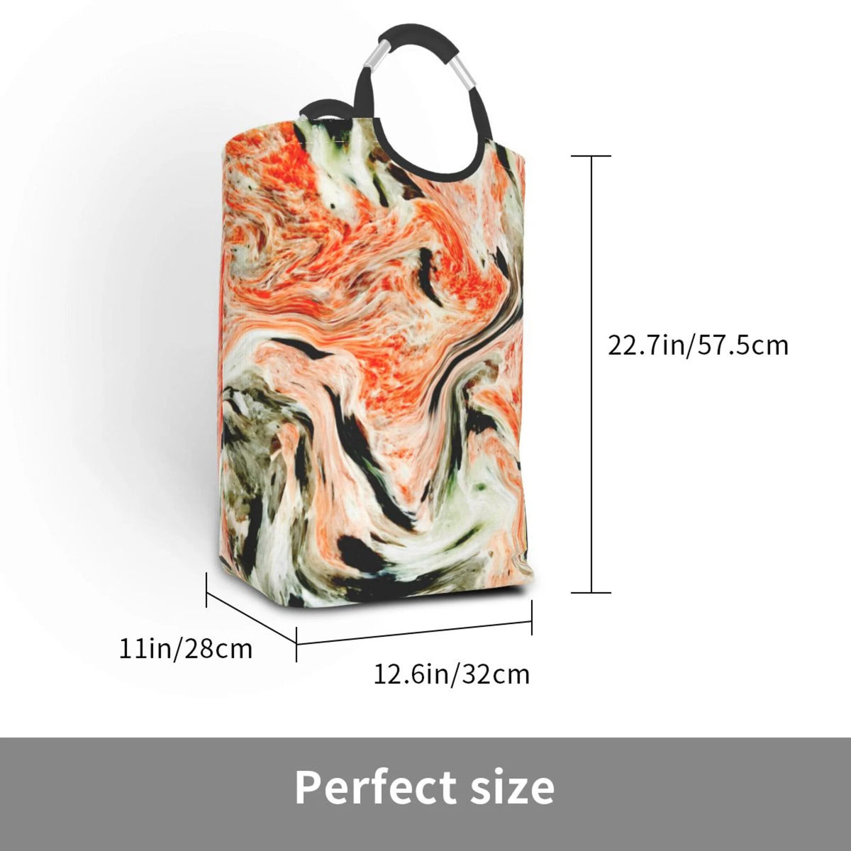50L Rectangular Waterproof Foldable Laundry Hamper B66750